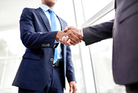 Shaking hands